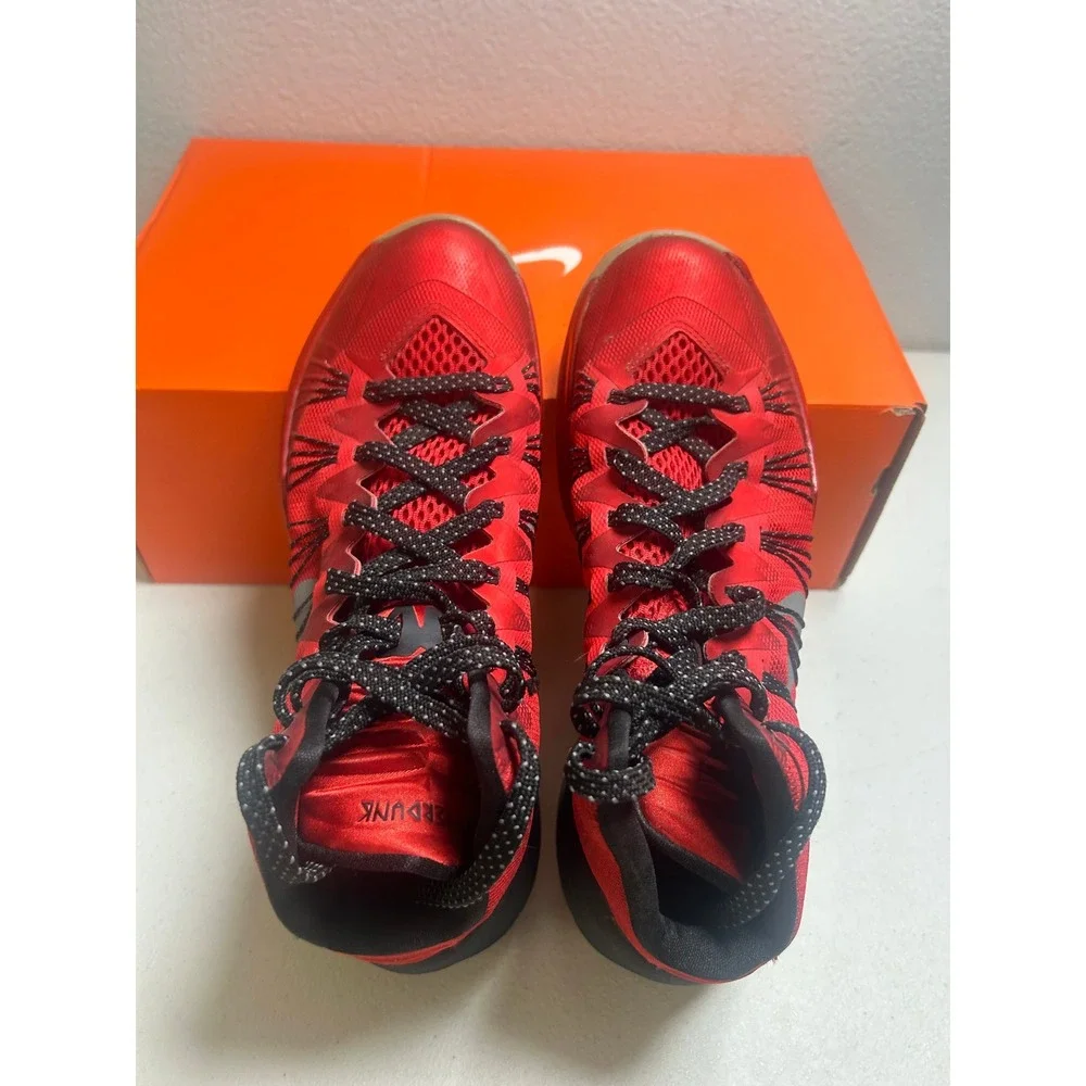 Nike Hyperdunk 2013 Mens Red Black Basketball Shoes 8.5m #2722